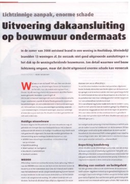Artikel Dakaansluiting